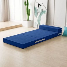 꾸꾸상점 접이식스프링매트리스 바닥 아늑한 싱글, 1cm, 블루 5cm