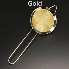 바 스트레이너 스프링 칵테일 스트레이너 스테인레스 스틸 디럭스 스트레이너 바 도구, 기타, 29 Gold 23.3cm