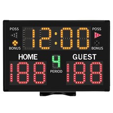 축구점수판 농구 전자 스코어 경기 전자점수판 탁구 점수판, 1개, C. 영국 표준