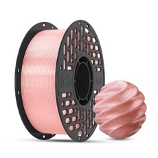 CaiLab PETG 3D 프린터 필라멘트 1.75mm 1kg 고인성 친환경 소재 | 뱀부랩 3D 프린터(P1S P2S A1등) 호환, 반투명 핑크, PETG 1KG