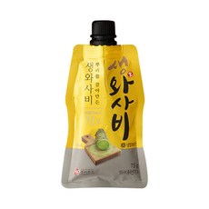 푸드올마켓_ 주비푸드 자연에서 갈아만든 생와사비 70% 75g /냉장, 1개
