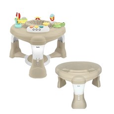 貝喜力克官方 多功能成長型遊戲桌 臺灣製 獨家收納空間 二合一學習桌/遊戲座, 奶茶, 1個