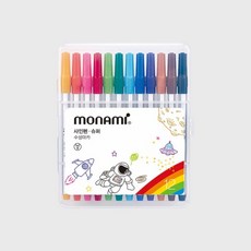 모나미 사인펜 슈퍼, 12색, 1개