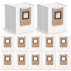 유피 옴니 C20 C10 로봇 청소기용 먼지 봉투 18개 3겹 방취 및 누수 방지 원단이 포함된 대용량 교체 3.6L, E25 / E28 Bags