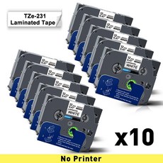 HSE231 휴대용 산업용 된 11.8MM가 절단 메이커 10PK 테이프 라벨 PS100E 튜브 열 수축 기계용 자동 프린터, 10PK TZc231, 플러그