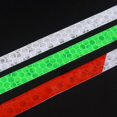 [Pixellow]반사테이프 1cm x 8M 형광 빛 안전라인 야광띠 안전 야광 축광무료배송, 레드, 1개