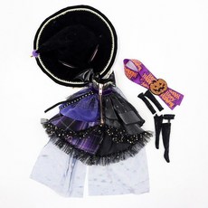 인형헤도레 의상세트 머메이드 치파오 빨간망토 드레스, 19cm 인형, 2. 할로윈