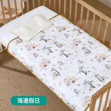 嬰兒隔尿墊｜純棉防水透氣A級寶寶尿墊, 海邊假日:50*70, 1