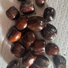 臺灣出貨 印尼果殻風鈴diy黑果材料包自製果殻音手工製作手搖鈴pangjii果殻 0OUT, Pala花豆蔻果殼50個+送麻繩91米, 1個