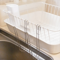 스텐 걸이식 컵 건조대 식기 건조대 싱크대 설거지 텀블러 물빠짐 바트 거치대, 1개