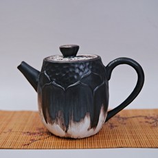 自在坊茶具 茶壺 手工壺 陶壺 【靜荷寂靜 160ml】泡茶壺 泡茶用品, 靜荷寂靜, 1個, 160ml