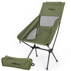 캠핑체어 초경량 조립식 릴렉스 의자 휴대용 접이식 낚시 피크닉 폴딩체어, 1개, 카키