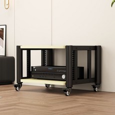 落地音響架 音箱支架 簡約多色彩功放機架 HIFI可調節影音設備櫃, 二層白楓