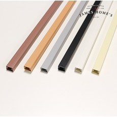 비츠온 사각 몰딩 1호 15mm x 1m, 백색, 2개