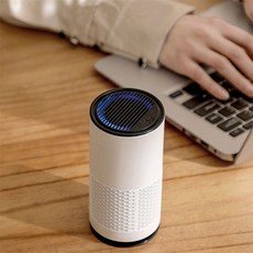 행운몰 클린디 차량용 공기청정기 화이트 휴대용공기청정기