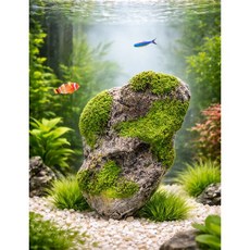 수조 장식용 인공 이끼 바위 모형돌, 1공중돌장식-소