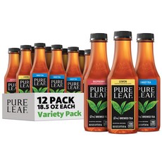 퓨어 리프 아이스 티 가당 버라이어티 팩 18.5 액량 Pure Leaf Iced Tea Sweetened 3 Flavor Variety Pack 18.5 Fl Oz Bo