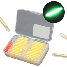 지티피싱 야간 낚시 캐미 올인원 케미 케미꽂이 케미라이트 50개 세트, 1세트