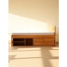 침대파티션가림막공간분리 침대밑가리개 틈새구멍, 서랍 있는 싱글 캐비닛 뼈대 900mmx2000mm, 서랍 있는 싱글 캐비닛
