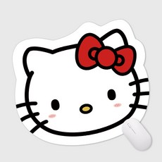 XCAO 산리오 캐릭터 마우스패드 러블리 소녀 가죽 소재 멜로디 크리에이티브 트럼펫 매트 미끄럼 방지 쿠로미 개인용 컴퓨터 패드 사무용, 1개, 키티C