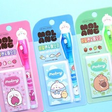 몰랑비밀펜&메모장 4개묶음판매