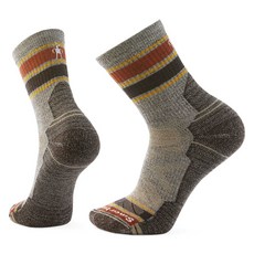 Smartwool 戶外全輕量減震條紋中筒襪, 1個, M, 灰褐