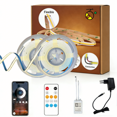 H HNMA HN 스카이라인 COB 라인조명 블랙 5M 4000K 자연광 슬림 플렉시블 LED줄조명 어댑터+리모컨+컨트롤러 포함 인테리어 간접조명 봄맞이 선물 잘라쓰는 하마, 1개, 4000K 자연광색