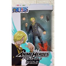 BANDAI 海賊王可動公仔模型：蒙其D魯夫、索隆、香吉士經典角色, 1個, 賓什莫克 香吉士