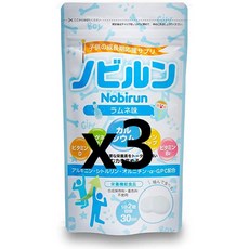 일본 노비룬 어린이 성장 영양제 x3봉지 3달치 라무네 맛