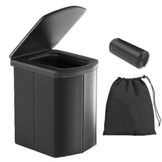 27리빙 휴대용 변기 가죽쿠션 접이식 화장실 간이변기, 1개, 1개