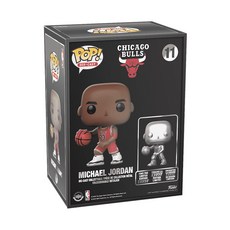 FUNKO POP壓鑄系列：公牛隊 - 麥可·喬丹模型，籃球之神經典再現，值得珍藏, 1個, 紅色