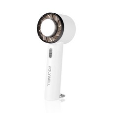 POLYWELL 寶利威爾 手持冰敷風扇 冷敷降溫神器 Type-C充電 半導體製冷技術 隨身攜帶 3段風速 小風扇, 白色, 掛鉤款