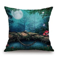 장식용 쿠션 커버 고양이 베개 커버 귀여운 꼬리 장식 베개 커버 소파 소파 의자 침대용 고양이 테마 선물 쿠션 커버 45.7 x 45.7cm(18 x 18인치), Tss17