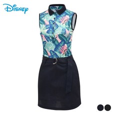 迪士尼高爾夫女款腰帶翻領連身裙 DJ2LTS058