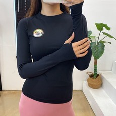 스토리원 여성 베이직 기본 긴팔 요가 티셔츠 요가복 RKFT-LT17