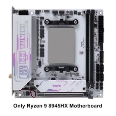 토프톤 4베이 NAS 메인보드 AMD 라이젠 9 8945HX R7 2M.2 NVMe 4SATA PCIe4.0X16 2.5G LAN WiFi6E 미니 ITX, 01 No Ram No SMPSm No OS, 01 빠른  Mainland, 07 Ryzen 9 8945HX