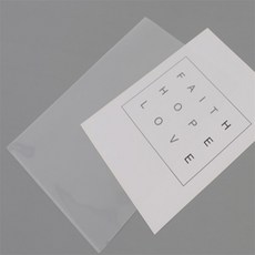 춘향골 투명 파일홀더 L자투명화일