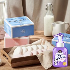 샤워메이트 산양유 비누 오리지날 90gX24개+말랑이 버블 핸드워시 500ML, 비누24개(딸기+버베나)+핸드워시 500ML, 90g