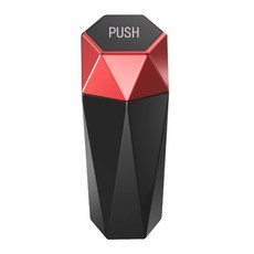 뚜껑 쓰레기 방수 상자 미니 쓰레기통 보관 쓰레기통과 자동차 모바일 휴대용, Red