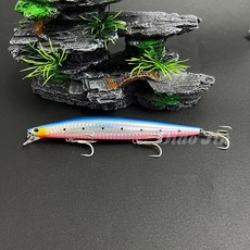 낚시 루어 싱킹 미노우 140S 140mm 26g 바닷물 블랙 베이스 파이크는 하드 미끼, O