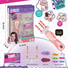 電動編髮器貼鑽機二合一套裝 DIY女孩玩具, 1個, 934雙頭編髮器