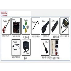 미니 베이스기타 초보 베이스 입문 취미, 1개, 패키지 2 색상메모해주세요, 기본 모델명/품번