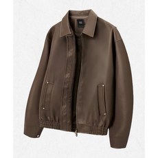 [국내정품] 디미트리 블랙 DIMITRI BLACK PU 미니멀 레더 자켓_브라운 DBE7LJ02BR 2503807