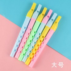 21cm 六孔豎笛 益智音樂演奏 塑料笛子 國小 兒童 彩色小笛子, 1個, 大号【22*2.5cm】