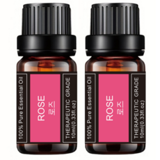 레노포프 천연 에센셜오일 & 블랜딩오일 35종 테라퓨틱등급, 2개, 4.로즈, 10ml