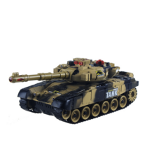 무선조종 RC 탱크 9995 WAR TANK 배틀탱크 (중형) 밀리터리 RC카 대전모드 배틀모드 무선 탱크장난감 어린이 조카 아이 선물, 9995_카모옐로우, 1개