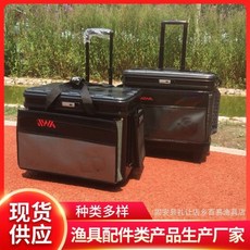 加厚EVA帆布大輪鋁口活魚桶 釣蝦箱 路亞工具箱, 随机,高款蓝