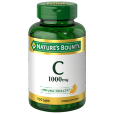 NATURE'S BOUNTY C 1000mg 錠劑 柳橙 無麩質 無糖, 1個, 100顆, 100錠