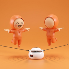 제이데이즈 스마트 자동줄넘기 전동줄넘기 실내줄넘기, 1개, 화이트