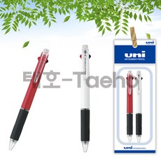 제트스트림 3색 다색펜 SXE3-400-05 0.5mm 2개 세트, 1세트, 0.5mm 레드 1개 + 화이트 1개